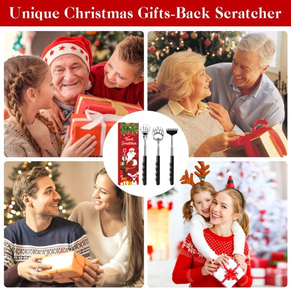 Back Scratcher Extendable Christmas Gifts Stocking Stuffer for Men Women Dad Adults Teens Funny Telescoping Manual Back Massage Cool Gadget Tool for Back in Christmas Gifts Box - Image 5