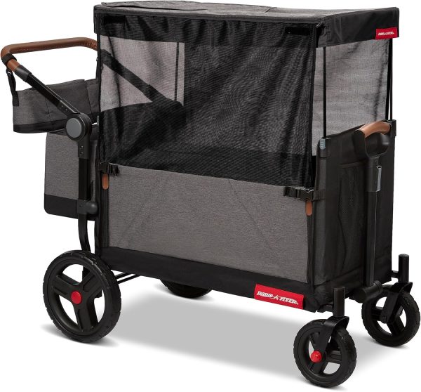 Radio Flyer Atlas Stroll N Wagon, Folding Wagon for 1+ Years - Gray - Image 8