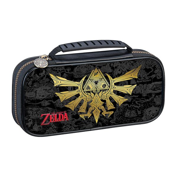 Game Traveler Zelda Nintendo Switch Case - Switch OLED Case for Switch OLED & Switch, Adjustable Viewing Stand & Bonus Game Cases, Deluxe Carry Handle, Licensed Nintendo Switch Game Case - Image 2