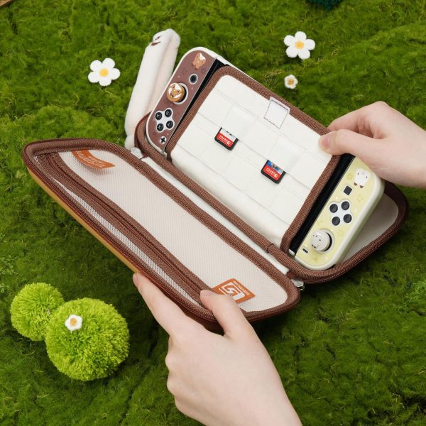 GeekShare Travel Carrying Case Compatible with Nintendo Switch/OLED,Portable Slim Case with a Removable Handle Fit Switch Console - Team Timothy - Image 6