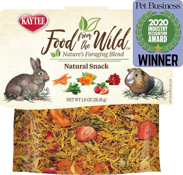 Kaytee Food from The Wild Natural Snack for Pet Rabbits, Guinea Pigs And Other Small Animals, 1 Ounce