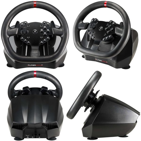 Superdrive - GS950-X 900° steering wheel with manual shifter, 3 pedals and paddle shifters for Xbox Serie X/S, PS4, Xbox One (programmable) - Image 4