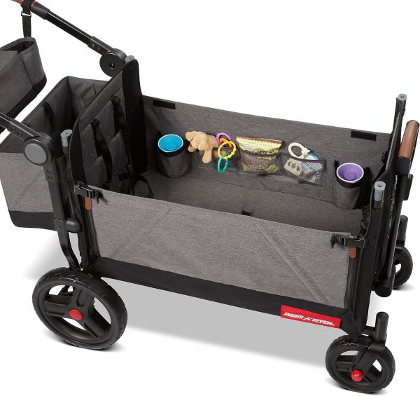 Radio Flyer Atlas Stroll N Wagon, Folding Wagon for 1+ Years - Gray - Image 19