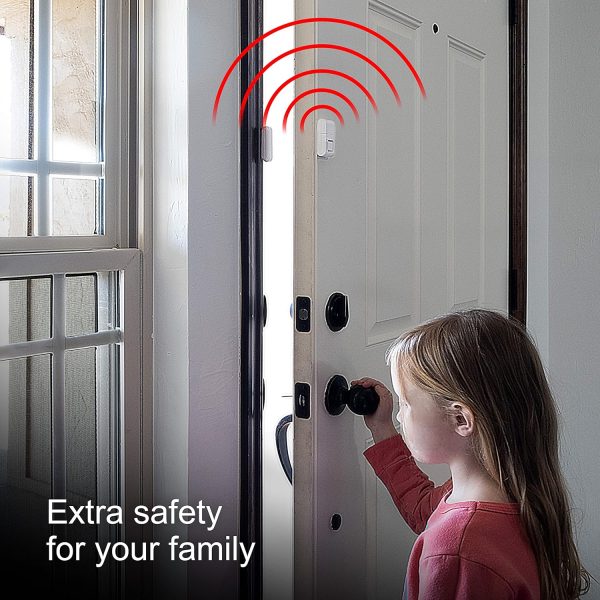 GE Personal Security Window and Door Alarm, 12 Pack, DIY Protection, Burglar Alert, Wireless Chime/Alarm, Easy Installation, Home Security, Ideal for Home, Garage, Apartment and More, White, 45989 - Image 5