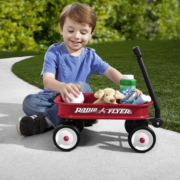 Radio Flyer Kids 12.5 Inch Little Red Toy Wagon, Small Toy Decor Wagon - Image 6