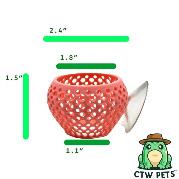 CTWPets Betta Bulb Hide | Betta Rest Fish Tank Ornament | Aquarium Cave with Suction Cup for Small Fish Tank, Betta Habitat, Shrimp Hideout, Aquatic Decor (Bubblegum Pink) - Image 2