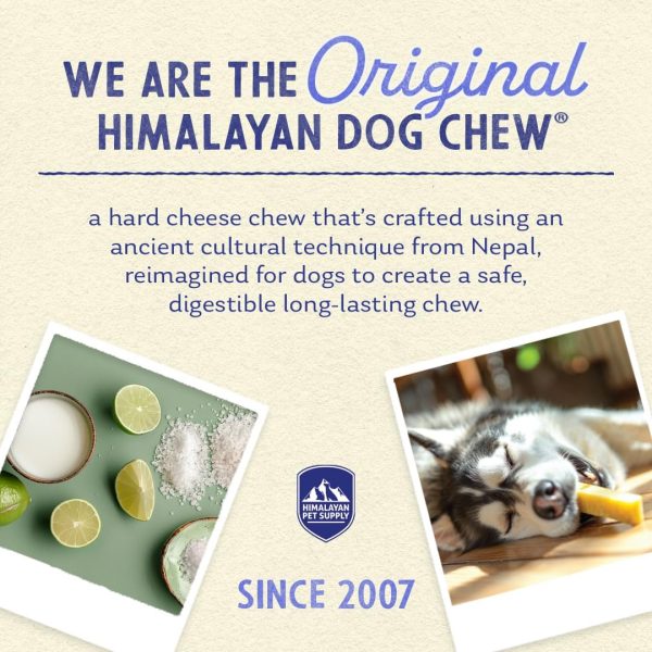 Himalayan Dog Chew Original Yak Cheese Dog Chew, 1 X-Large Stick, 5.3 oz, Gluten Free, Healthy Dog Treats, Grain & Lactose Free 100% Natural, Long Lasting Dog Chews for Dogs Over 55 lbs - Image 4