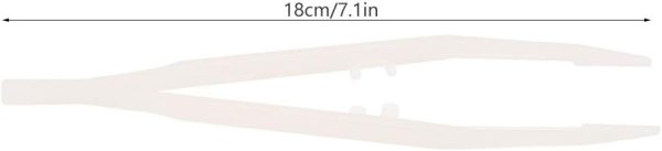 GLOGLOW Reptiles Feeder Tweezers, 18CM Long Tongs Plastic Anti-Slip Reptiles Feeder Tweezers Amphibians Crawler Noctilucous Feeding Tool for Reptiles Terrarium - Image 2