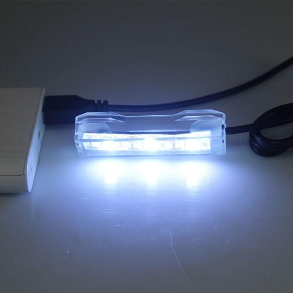 Small Aquarium Led Light, Multicolor Led Fish Tank Light for Freshwater Plants Aquarium Fish and Aquatic Pets Accessories (White Light)