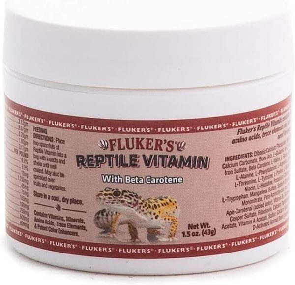 Fluker's Repta Vitamin, Reptile Supplement With Beta Carotene, 1.5 oz