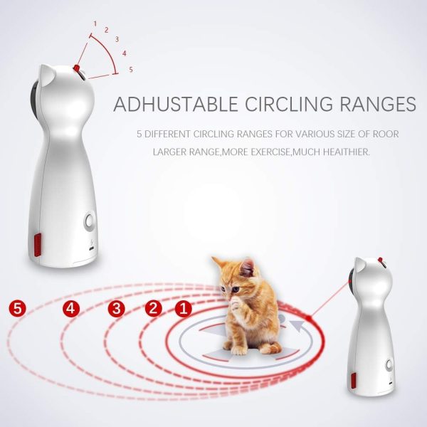 Automatic Cat Laser Toy Interactive Cat Toys for Indoor Cats/Kitty/Dogs,​​Laser Toys for Bored Indoor Adult Cats - Image 3