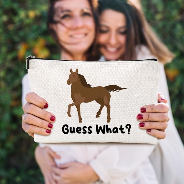 Funny Horse Makeup Bag Horse Gifts for Girls Horse Gifts for Women Horse Supplies Accessories Cute Cosmetic Bag for Women Girls Horse Lovers Sister Best Friends Graduation Mothers Day Birthday Gifts - Image 7