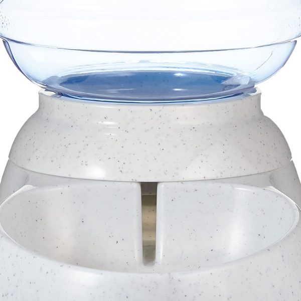 Amazon Basics Gravity Pet Water Dispenser for Cat, Dog, 1 Gallon Capacity, Gray - Image 7