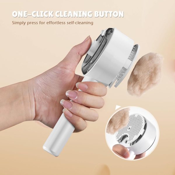 Cat Steam Brush for Shedding Spritz Defur Comb for Cats Cloud Care Cat Brush for Indoor Cats Shedding Steam Cat Brush for Long Short Hair Cats Dogs 2024 New Spray Pet Grooming Brush for Massage Clean - Image 5