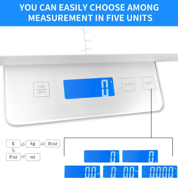 Digital Pet Scale for Small Animal, Whelping Scale,Mini Precision Gram Weight Balance Scale, High Precision 1g, Suitable for Newborn Pets - Image 4