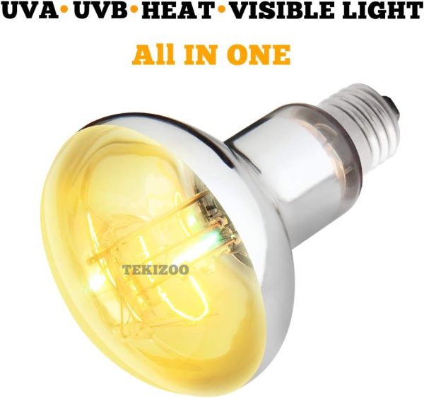 UVA UVB Sun Lamp High Intensity Self-Ballasted Heat Basking Lamp/Light/Bulb for Reptile and Amphibian (125W) - Image 2