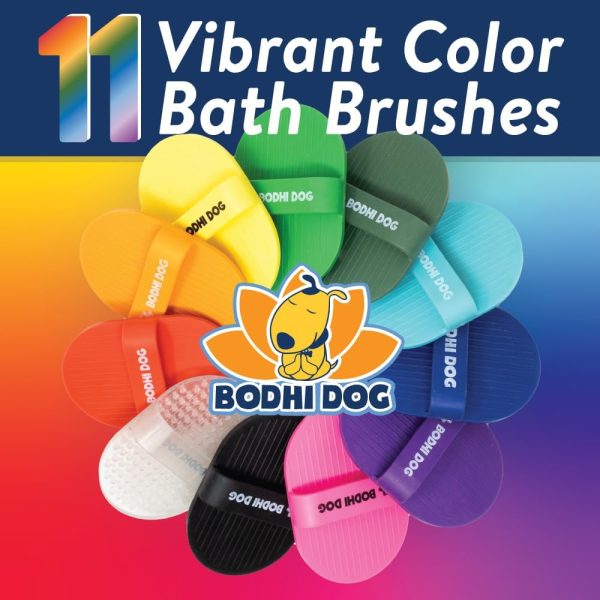 Bodhi Dog Grooming Brush | Pet Shower Supplies for Cats & Dogs | Long & Short Hair Scrubber | Professional Quality Wash Brush (Dark Green) - Image 5