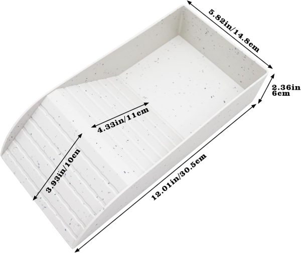 Tortoise Water Pool with Climbing Ramp, Turtle Climbing Toy, Reptile Habitat, Reptile Tank Supplies, Aquarium Cage Accessories for Reptiles Amphibians 12 × 6 × 2.4" - Image 6