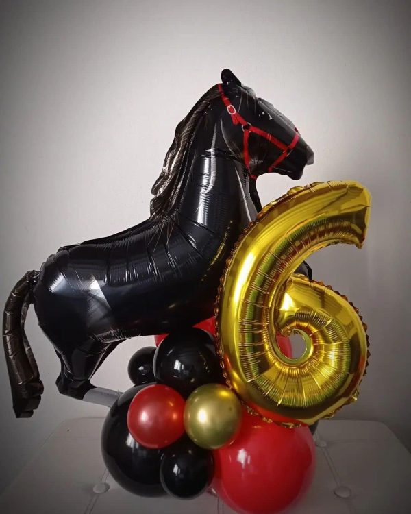 4 Pack Giant Horse Balloons Horse Themed Balloons gallant horse balloons for Horse Party Themed Birthday Party Decorations Supplies - Image 7