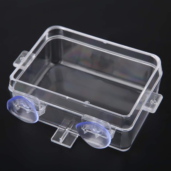 Acouto Amphibians Reptiles Anti Escape Feeder Worm Feeding Basin Tortoise Lizard Crawler Food Bowl Suction Cup Feeder for Reptiles Bearded Dragon Accessories Food Cricket Container Gecko - Image 2