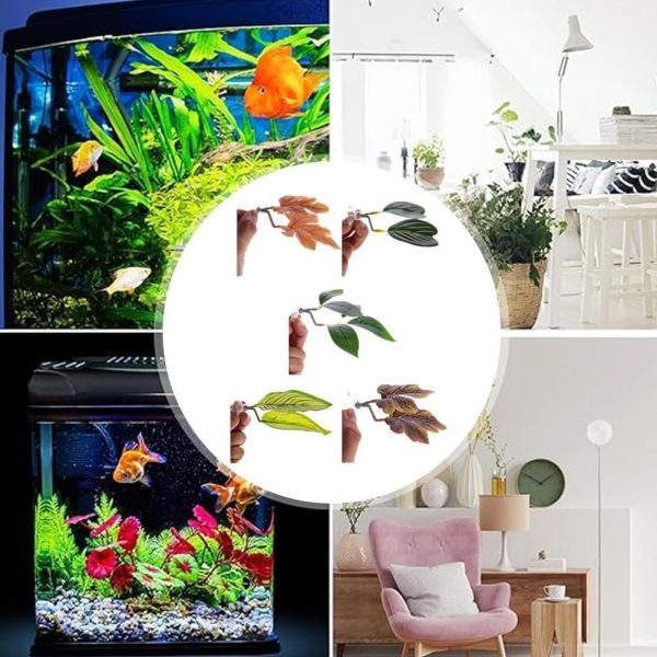 Green Betta Fish Leaf Pad,Plastic Plant Betta Hammock Leaf Bed,Simulating The Natural Habitat for Betta Spawning Grounds,Suction Cup Betta Breeding Resting Bed Aquarium Decor Fish and Aquatic Pets - Image 4