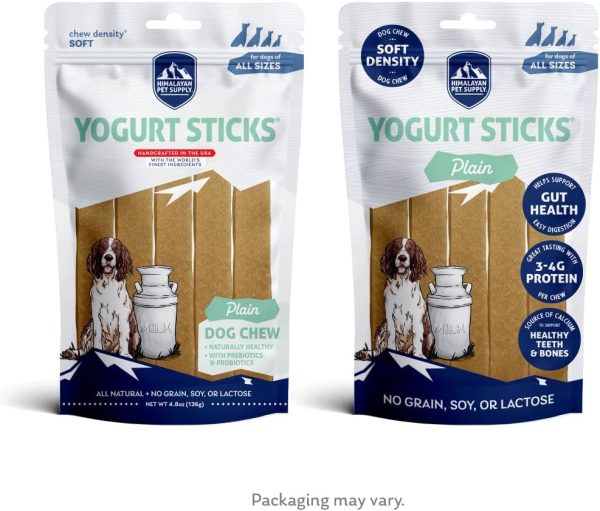 Yogurt Sticks | Prebiotic & Probiotics | Protein Rich - Lactose Free - Gluten Free - Corn Free - Grain Free | USA Made | for All Breeds | 5 pieces of Droolicious Yogurt Sticks | Yogurt Flavor - Image 7