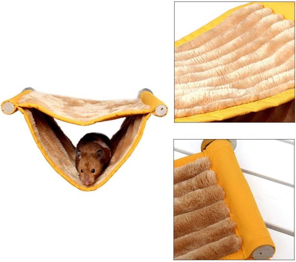 Bird Hut Nest House Hanging Hammock Bed Toy for Pet Parrot Parakeet Cockatiel Conure Cockatoo African Grey Amazon Lovebird Finch Canary Budgie Hamster Rat Gerbils Chinchilla Cage Swing - Image 4