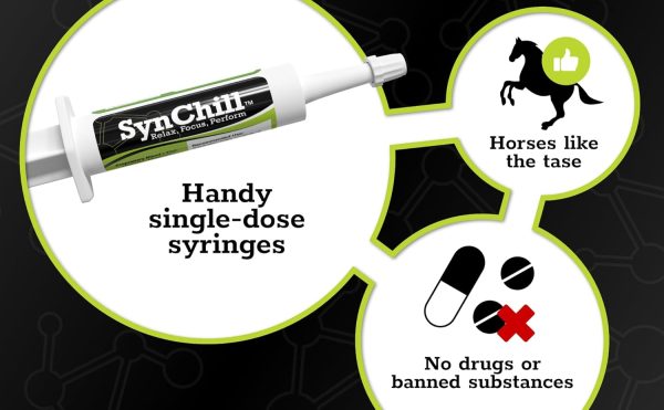 SynChill Oral Horse Calming Gel, 100% Natural & Nutritional Supplement, Lab Proven Results, Designed for Focus & Performance, Approved by Olympic Professionals & Veterinarians, Made in USA - 3-Pack - Image 4