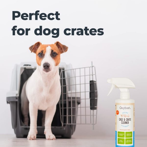 Oxyfresh Premium Crate & Cage Cleaner – Professional Dog Crate & Small Animal & Bird Cage Odor Eliminator – Quickly Cleans, Removes Poop & Deodorizes Pet Odors – Safe & Bleach Free - Image 4