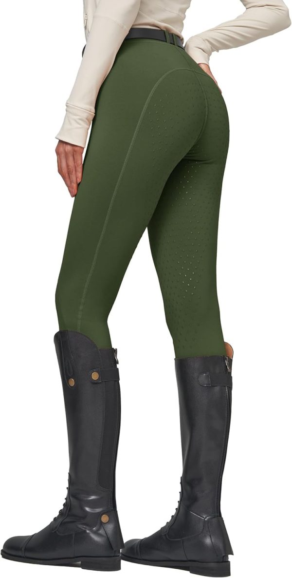 Willit Women's Fleece Riding Breeches Winter Horse Riding Pants Tights Equestrian Thermal Schooling Tights - Image 2