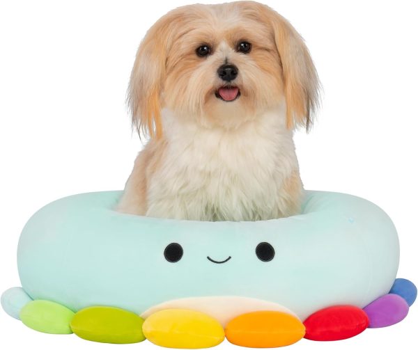 Squishmallows Original 20-Inch Jerrika The Octopus Pet Bed - Small-Sized Ultrasoft Official Plush Pet Bed