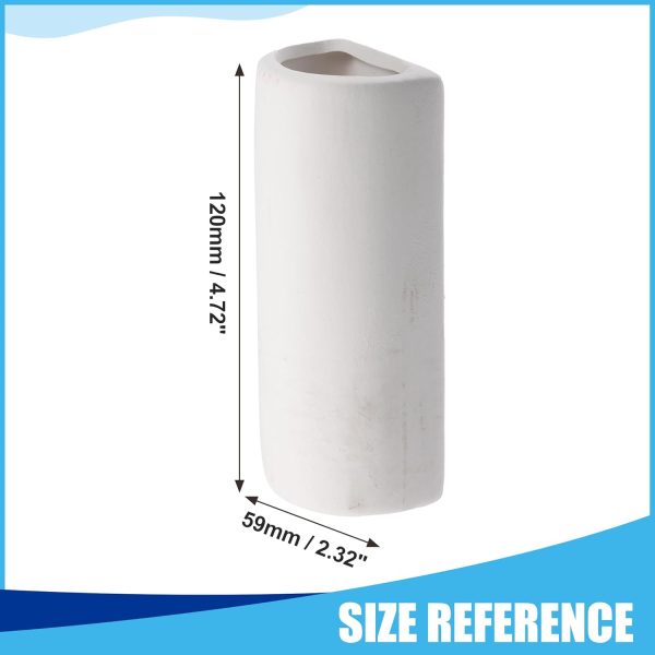 Aquarium Decorations Hideaway Rock Cave, Ceramic Fish Tank Decoration Stone for Aquatic Pets to Breed Plays Rest, 4.72x2.32x1.57inch (White) - Image 3