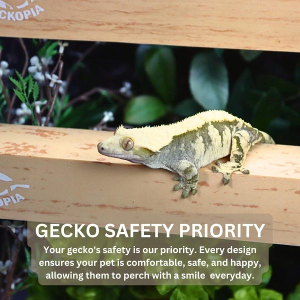 GECKOPIA Reptile Flex Bridge| Reptile Bridge | Gecko Bridge | Gecko Ledge | Reptile Vine | Reptile Terrarium Decoration | Reptile Branch Alternative (Black) - Image 3