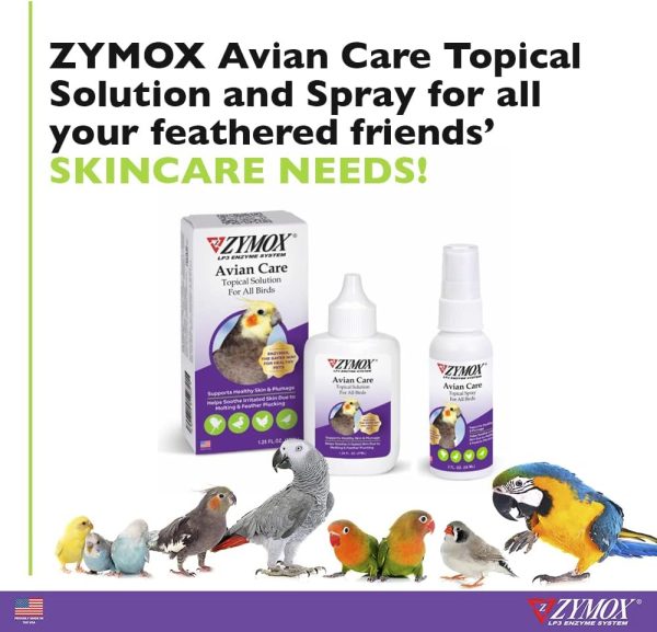 Zymox Avian Care Topical Spray for All Birds, 2 oz. – Soothes Irritated Skin & Supports Healthy Plumage for All Birds, Fowl & Poultry - Image 6