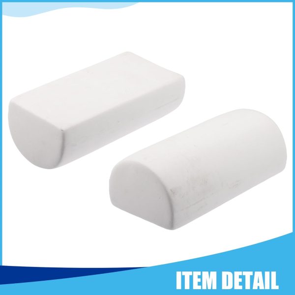 Aquarium Decorations Hideaway Rock Cave, Ceramic Fish Tank Decoration Stone for Aquatic Pets to Breed Plays Rest, 4.72x2.32x1.57inch (White) - Image 4