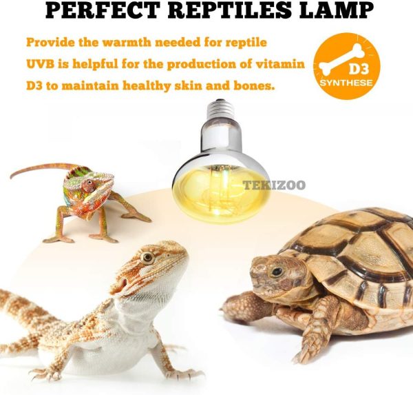 UVA UVB Sun Lamp High Intensity Self-Ballasted Heat Basking Lamp/Light/Bulb for Reptile and Amphibian (125W) - Image 3