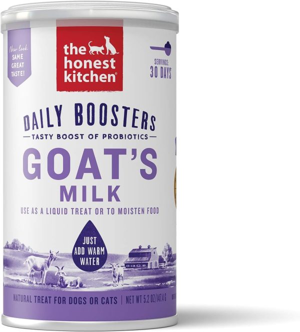 The Honest Kitchen Instant Goat's Milk with Probiotics for Dogs and Cats 5.2 oz