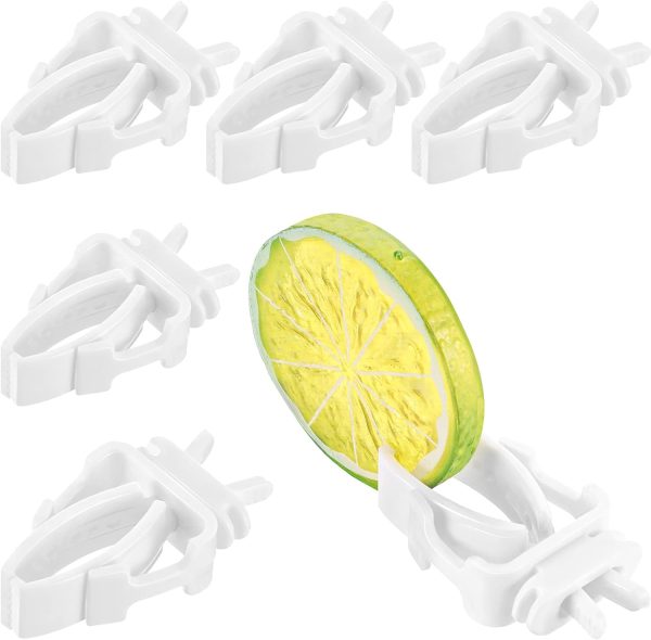 6 Pieces Bird Cage Food Holder Parrot Fruit Vegetable Clips Bird Cage Feeder Clip for Budgie Parakeet Cockatoo Macaw Cockatiel Conure