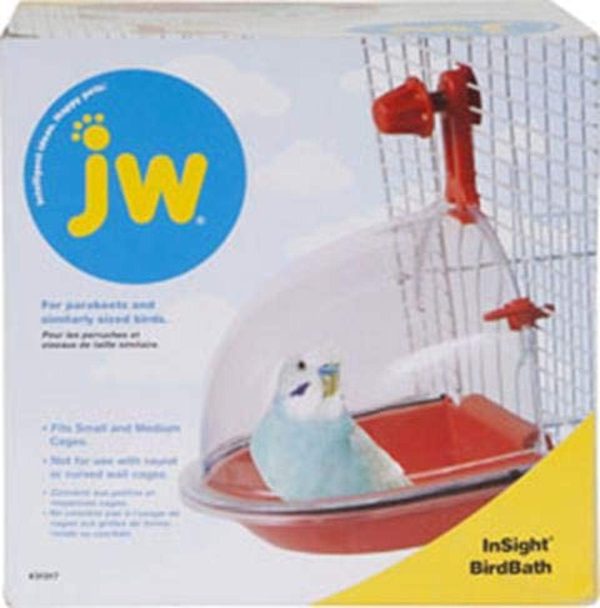 JW Pet Company Insight Bird Bath Bird Accessory, Multicolor