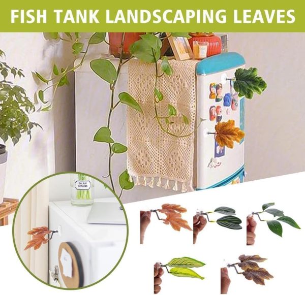 Green Betta Fish Leaf Pad,Plastic Plant Betta Hammock Leaf Bed,Simulating The Natural Habitat for Betta Spawning Grounds,Suction Cup Betta Breeding Resting Bed Aquarium Decor Fish and Aquatic Pets - Image 3