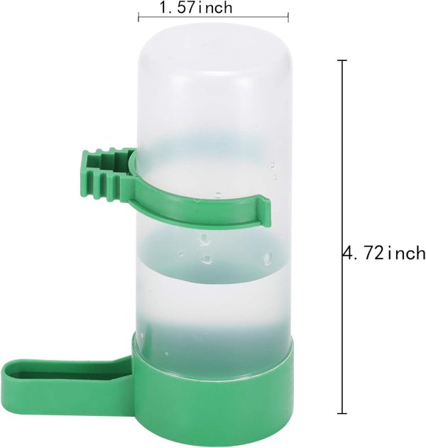 Lamoutor 4Pcs Bird Water Feeder Plastic Drinker Feeder Water Clip for Parrots Budgie Cockatiel Lovebirds - Image 6