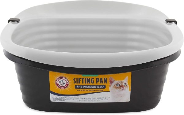 Arm & Hammer Large Sifting Litter Box Scoop Free Cat Litter Tray with Microban, Made in USA - Image 2