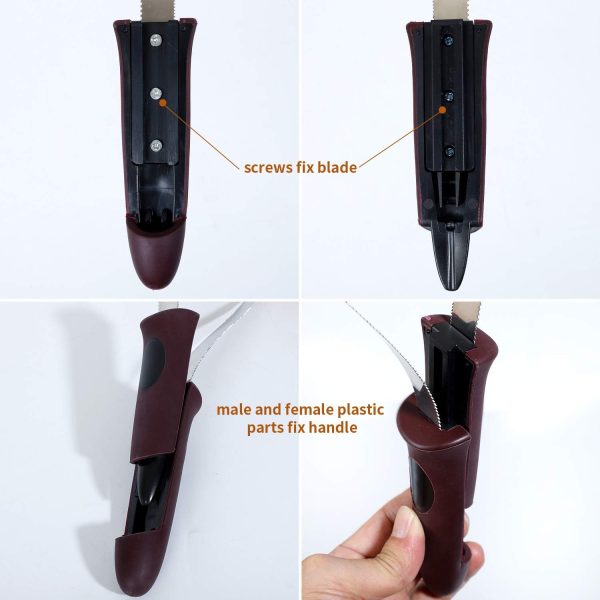 Dual-Sided Shedding Blade with Stainless Steel Blade De-Shedding Tool for All Dog Coat Types- Soft Touch Grip (Burgundy) - Image 5