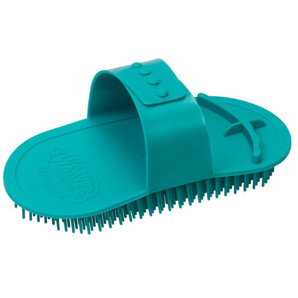 Weaver Livestock Massage Brush, Teal