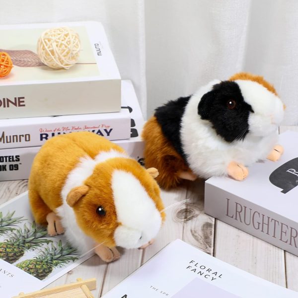 Aoriher 2 Pcs Cute Guinea Pig Stuffed Animal 8 Inch Soft Guinea Pig Plush Toys Nice Gift for Boys Girls Christmas Birthday Themed Party Supplies(Black, Yellow) - Image 8