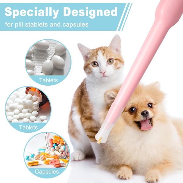 Pet Pill Dispenser, Pet Piller Gun Oral Tablet Capsule, Pet Piller Soft Tip Tablet Silicone Pusher Pill Feeder for Cats, Dogs, and Small Animals. - Image 2