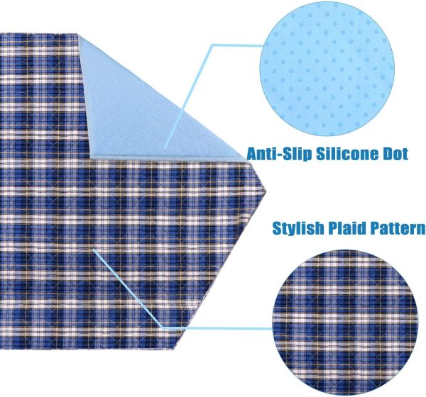 Guinea Pig Cage Liner,Guinea Pig Bedding,Pet Supplies Small Animal Playpen Liners Guinea Pig Pee Pads Pet Supplies(Hexagon Blue) - Image 4