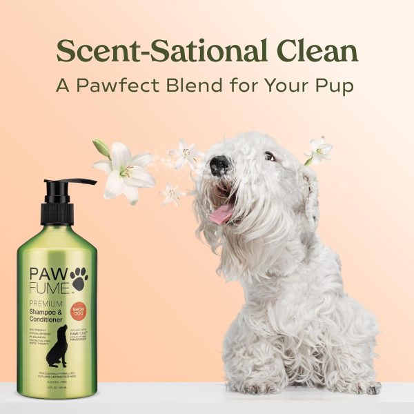 Pawfume Dog Shampoo and Conditioner – Hypoallergenic Dog Shampoo for Smelly Dogs – Best Dog Shampoos & Conditioners – Probiotic Pet Shampoo for Dogs – Best Dog Shampoo for Puppies (Show Dog) - Image 7