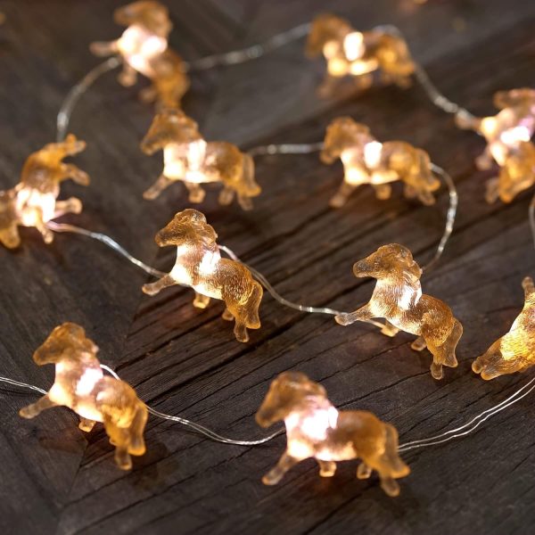 Fairy Pony String Lights Unique Decorative Lights Horse Gifts for Girls Cute Lights 20LEDs 8ft Battery Operated for Birthday Horse Lover Xmas Thanksgiving Decor - Image 6