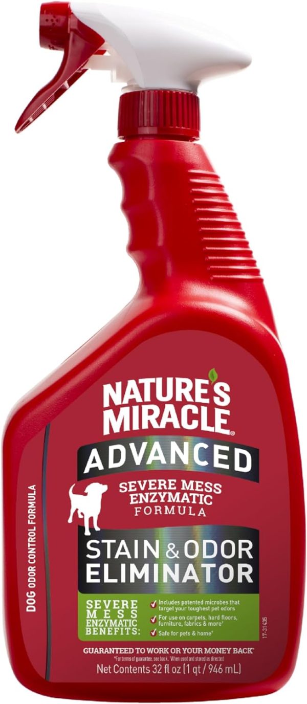 Nature's Miracle Advanced Stain and Odor Eliminator Dog for Severe Dog Messes